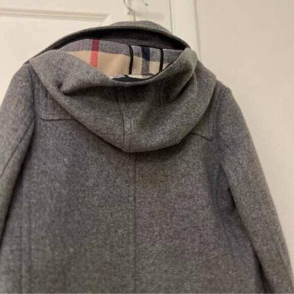 Burberry Women's Wool Coat Grey Size XS-S (4-6) - Timeless Luxury - Picture 16 of 16
